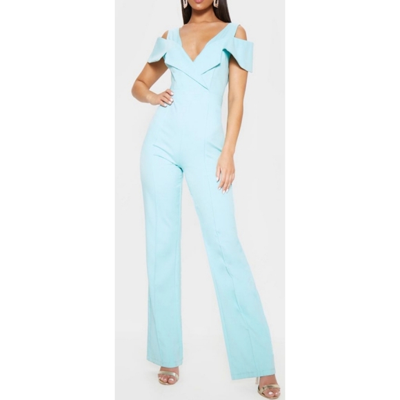 Aqua jumpsuit - Picture 1 of 6